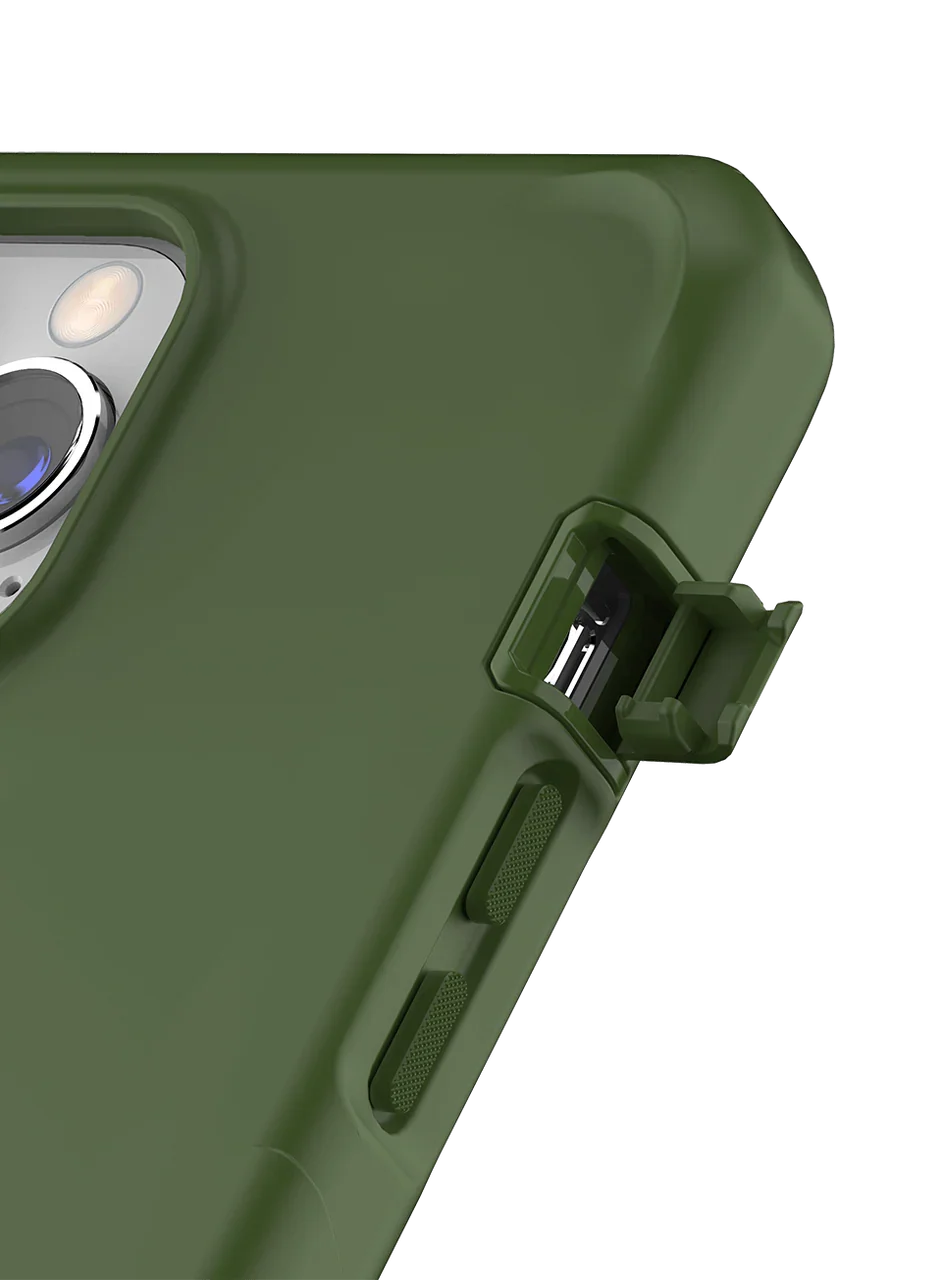Itskins Supreme Solid iPhone 13 Pro Cover - Olive Green - Tashqila Itskins Supreme Solid iPhone 13 Pro Cover - Olive Green - Tashqila